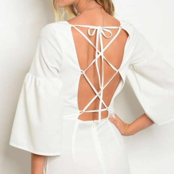 Poplin bodycon dress - Picture 3 of 4